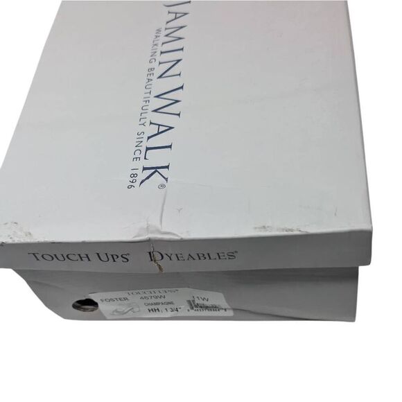 Dyables 11W Champagne Touch Ups Women's Foster Heeled Sandal Gold Sparkly NIB - Picture 9 of 10